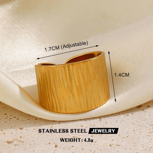 Gold Edelstahl Verstellbar Herz Ring Frauen Hohl Wasserdicht Schmuck Geschenk - Bild 28 von 52