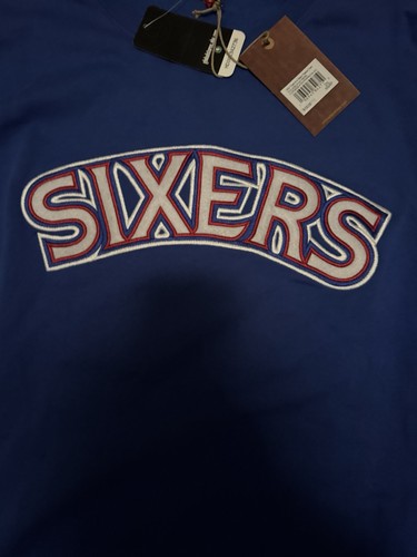 Mitchell & Ness Philadelphia 76ers Hardwood Classics Sweatshirt Men Sz Large - Picture 3 of 6