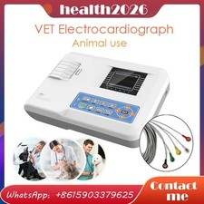 Veterinary Digital Single Channel 12 lead EKG Electrocardiograph,NEW