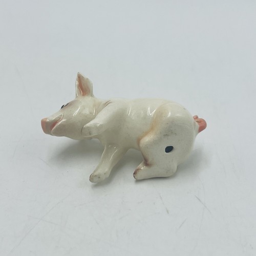 Hagen Renaker Sitting Pig Pink Brown Toes Figurine - Picture 5 of 5