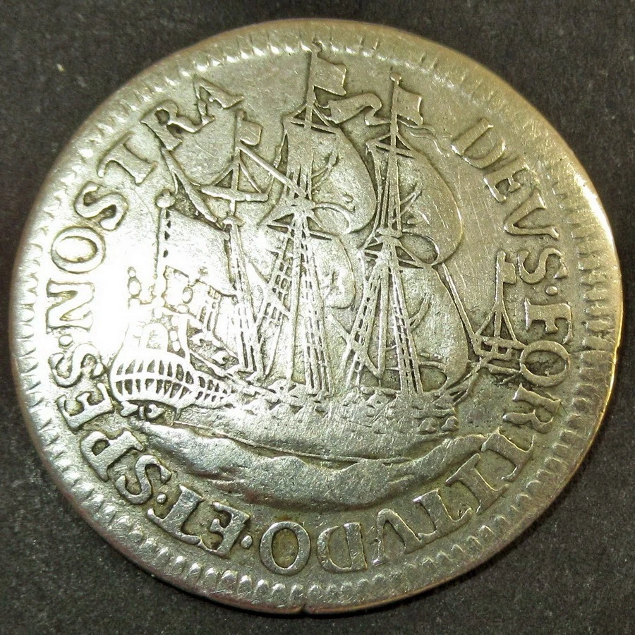 Certificate of Authenticity Silver 1678 Colonial New York Ship Shilling 3 masted - Image 2 of 4