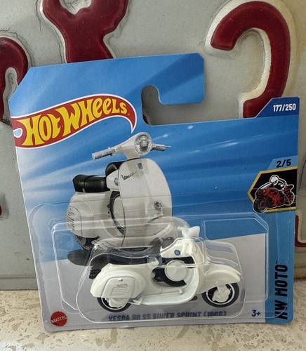 Hot Wheels 2025 * VESPA 90 SS SUPER SPRINT (1966), white * J-Case - Bild 2 von 6