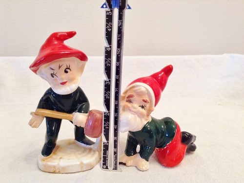 Set of 2 Josef? Originals Elf Pixie Hillbilly with Beards Figurines ~ CUTE!! - Bild 2 von 12