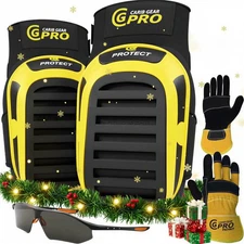 CARIB GEAR PRO USA Heavy Duty Gel Work Knee Pads for Men Women Construction