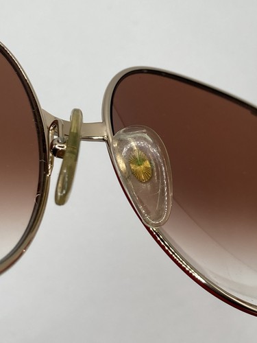 Vtg Christian Dior 2250 44 Rose Sunglasses Gold 63 17 120 Arm Needs Repair - Picture 20 of 21