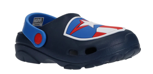 New Marvel Avengers Captain America Toddler Boys EVA Clog Sandal Size 7-8 Navy - Picture 19 of 19
