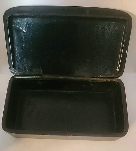 Antique 19th Century “AX MY DONKEY”SNUFF BOX Papier Machet Scotland ***RARE*** - Imagen 9 de 11