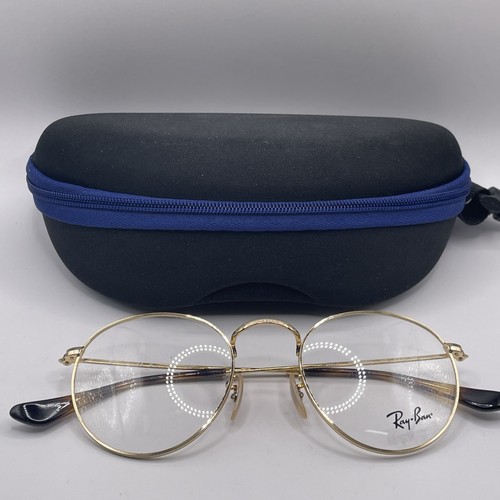 Ray-Ban Round Metal 2500 Gold Tone Eyeglasses Frame. 145mm Temple. - Picture 9 of 9