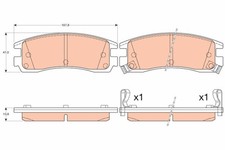 TRW GDB4098 Bremsbelagsatz, Scheibenbremse für BUICK CHEVROLET PONTIAC