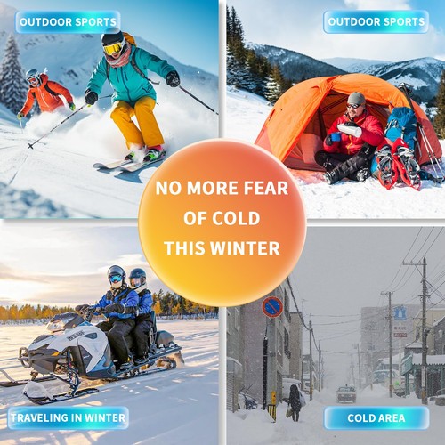 Elektrisch Beheizbares Unterwäsche Set Fleece Gefüttert Thermo Body Anzug Herren Winter Motor... - Bild 6 von 6