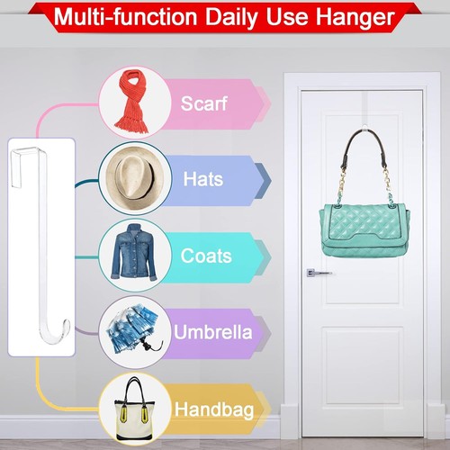 Clear Wreath Hanger Hooks, 15 in, 2 Pack Non 15 inch-Clear-2 Pack, - Picture 6 of 6