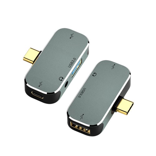 PC Computer Typ-C Extension Hub 3,55mm Klinke PD100W USB3.0/USB2.0/USB3.19763 - Bild 4 von 8