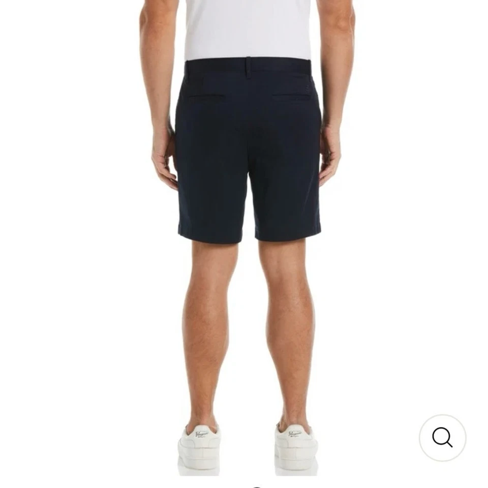 Pantalones Cortos Chinos Original Penguin Para Hombre Micro Pana Calce Ajustado Azul Marino Talla 32 Foto 2 de 4