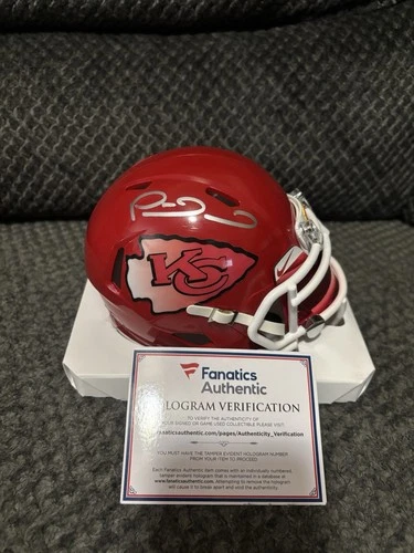 Patrick Mahomes Autographed Kansas City Chiefs Speed Mini Helmet Fanatics COA