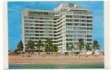 Fort Lauderdale FL The Ocean Manor Resort Hotel Postcard Florida