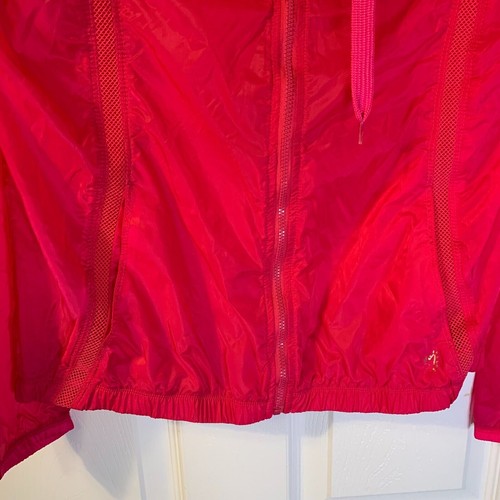 Betsey Johnson Women's Hot Pink Nylon Jacket Size XS NEW Hooded Retro Athleisure - Picture 5 of 8