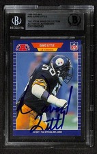 David Little Signed 1989 Pro Set Pittsburgh Steelers Card Beckett