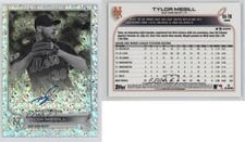 2022 Chrome Rookie Black & White Mini-Diamond Refractor Tylor Megill Auto RC