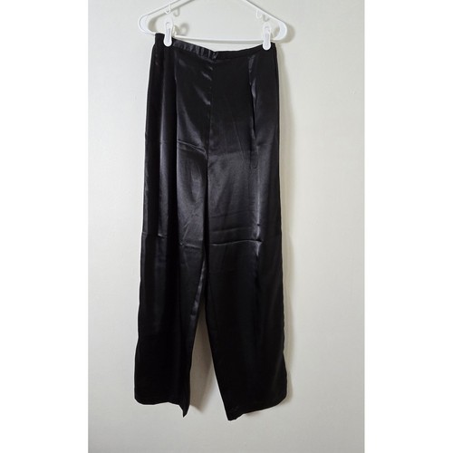 Victoria's Secret Pyjama Set Satin Smoking Jacke Vintage Schwarz Pailletten Medium - Bild 10 von 16