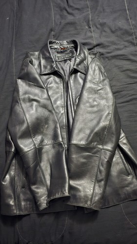 Perry Ellis Portfolio Leather Jacket Size XL - Picture 5 of 6