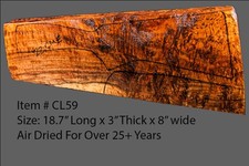 Claro walnut shotgun gunstock blank , cl59