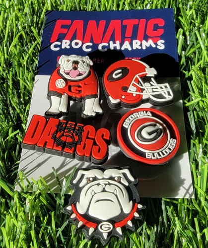 NEU 5 Stück Georgia Bulldogs Schuh Charms Atlanta College Football Jibbitz Set