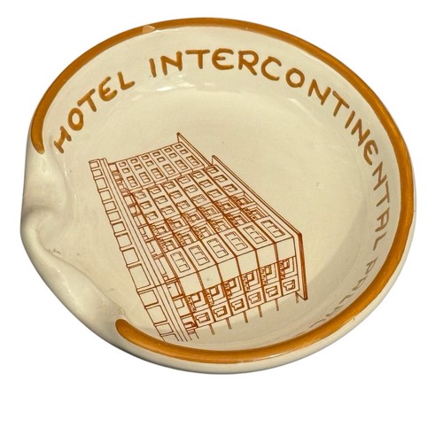 Cenicero Hotel Intercontinental Palace Roma Italia De Colección Redondo Hotel Publicidad - Imagen 3 de 9