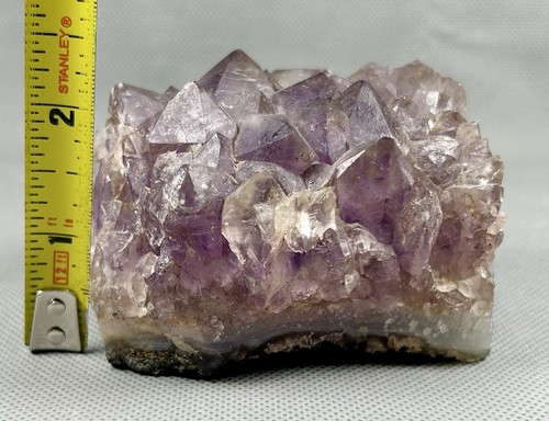 Natural Amethyst Crystal Cluster 1 Lb Purple Quartz Banded Agate Base Gemstone - Picture 13 of 15