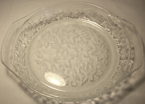 Princess House FANTASIA: Christmas Holiday Glass Pie Plate: GVC: NR