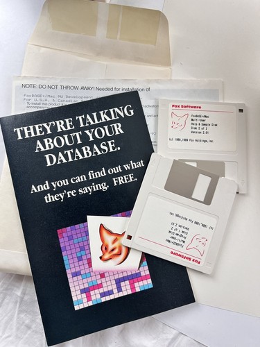 Vintage FoxBASE Plus Mac v2.01 Multi-User Software Complete Manuals Disks 1989 - Bild 6 von 14