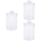 3 Count Wattestäbchen Behälter Schminkbehälter Rundlagerbehälter