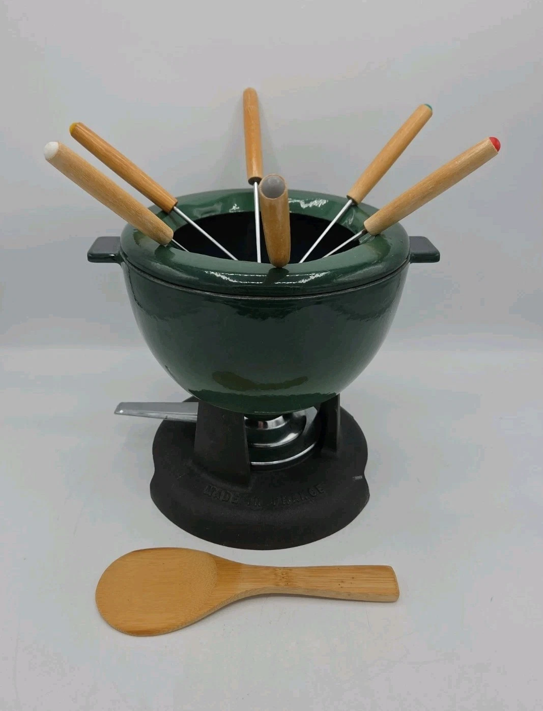 Cast Iron Fondue Set - Enamel Green Made In France Party Food Fontignac
Opens in a new window or tab