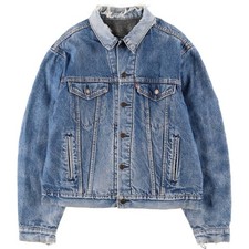 Vintage 1990'S Levi's 71506-0316 denim jacket made in the USA size L men's s...
