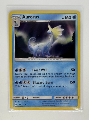 Aurorus 28/131 Sm-Forbidden Light Holo - Picture 1 of 2