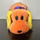 Ty Beanie Baby 1998 Pillow Pals Woof Orange 14" Plush Puppy Dog Y2K Retro