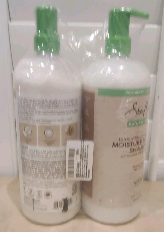 Shea Moisture 100% Virgin Coconut Oil boosting shampoo & conditioner 34oz each - Image 3 of 4