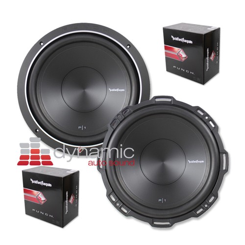 (2) Rockford Fosgate P1S4-12 P1 Punch Series 12" 4-Ohm Subwoofers SVC Sub NEW - Picture 1 of 4