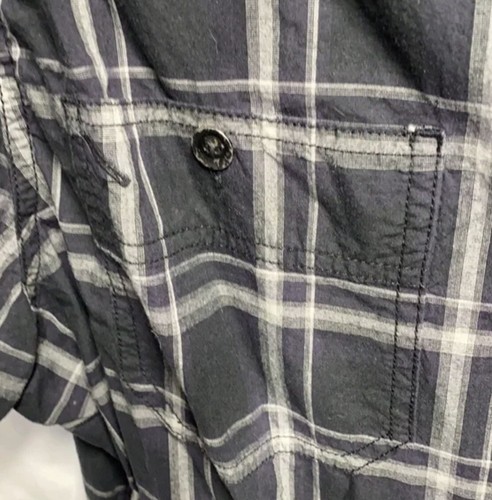 Converse One Star XL button down Short Sleeve Black and Gray shirt EUC - Picture 6 of 7