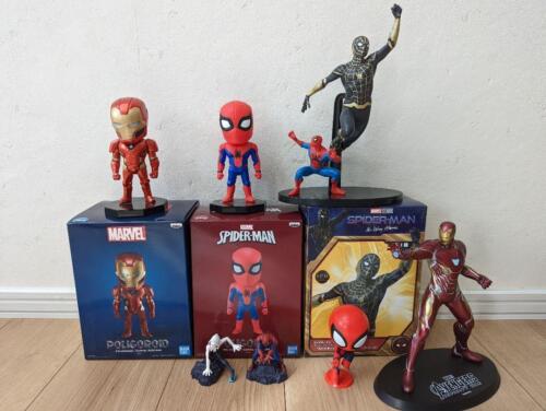 MARVEL Figure Iron Man Spiderman Deformed Banpresto Amusement Prize Lot - Picture 1 of 1