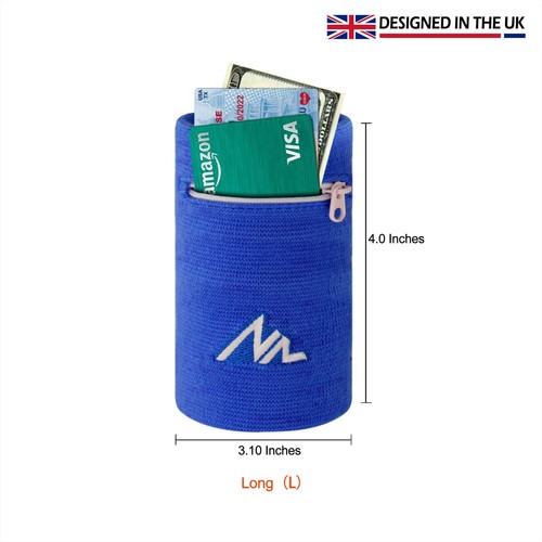 2 PACK - NEWZILL Wristband / Wrist Wallet with Pocket, Pouch for Running, Tennis - 第 38/79 張圖片