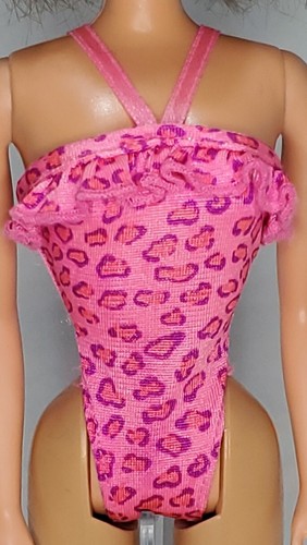 1998 Barbie Florida Vacation Teresa Doll Pink Animal Print Swimsuit +Accessories - Picture 12 of 15