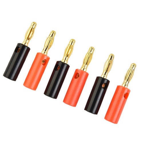 4/8/20Pcs 4mm Banana Plug Male Connector Gold Audio Speaker Wire Cables NEW - Picture 32 of 35