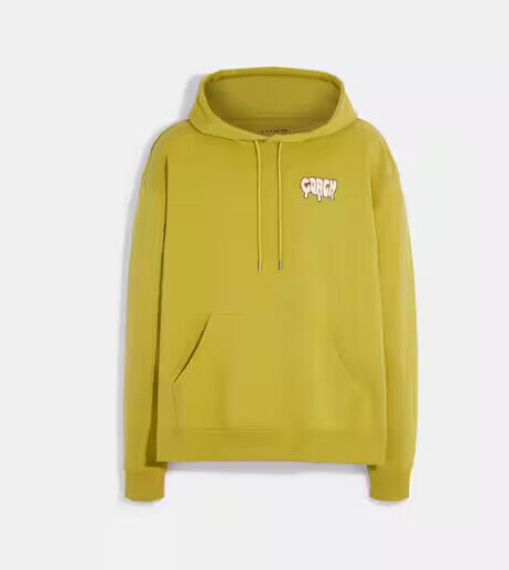 Coach Men's Golden Olive Ice Cream Graphic Hoodie (CF809