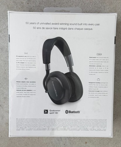 SEALED Bowers & Wilkins PX Wireless Adaptive Noise-Cancelling Headphones FP39683 - Picture 2 of 2