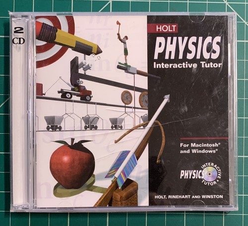 Holt Physics Interactive Tutor CDROM Vintage Mac/Windows Brand New Sealed