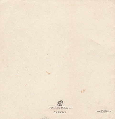 Biglietto natalizio vintage Currier e Ives scena invernale americana sera anni 50 - Foto 3 di 3