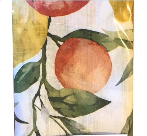 Lemon Lemons Fabric Tablecloth 60x84" French Country Easy Care Polyester - Picture 7 of 10