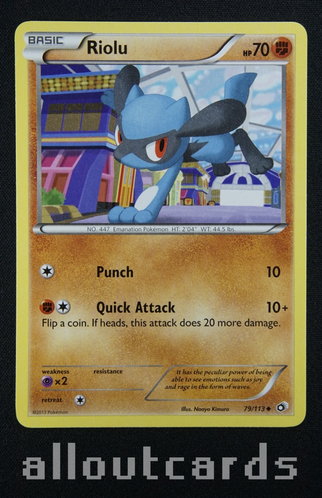 2013 Pokémon Black & White Legendary Treasures Riolu 79/113 NM/M