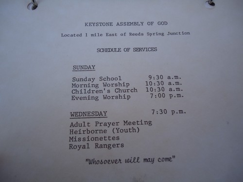 Keystone Cookbook VTG Church Fundraiser Recipe Book Assembly of God MO Flip Card - Bild 2 von 4