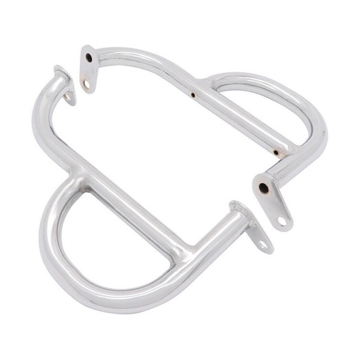 Engine Guard Crash Bar Iron Protection For Yamaha Virago XV400 All Years Silver - Imagen 4 de 11